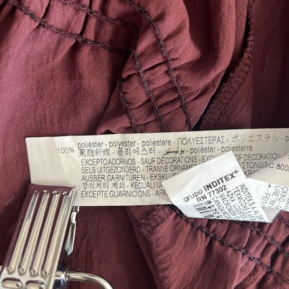 Zara Maxi Dress Long Sleeve Pottery Barn Collab Size Med / Large - Picture 12 of 12